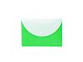 Document holder bag, A5, PP, snap, 2 pockets, PANTA PLAST, neon green